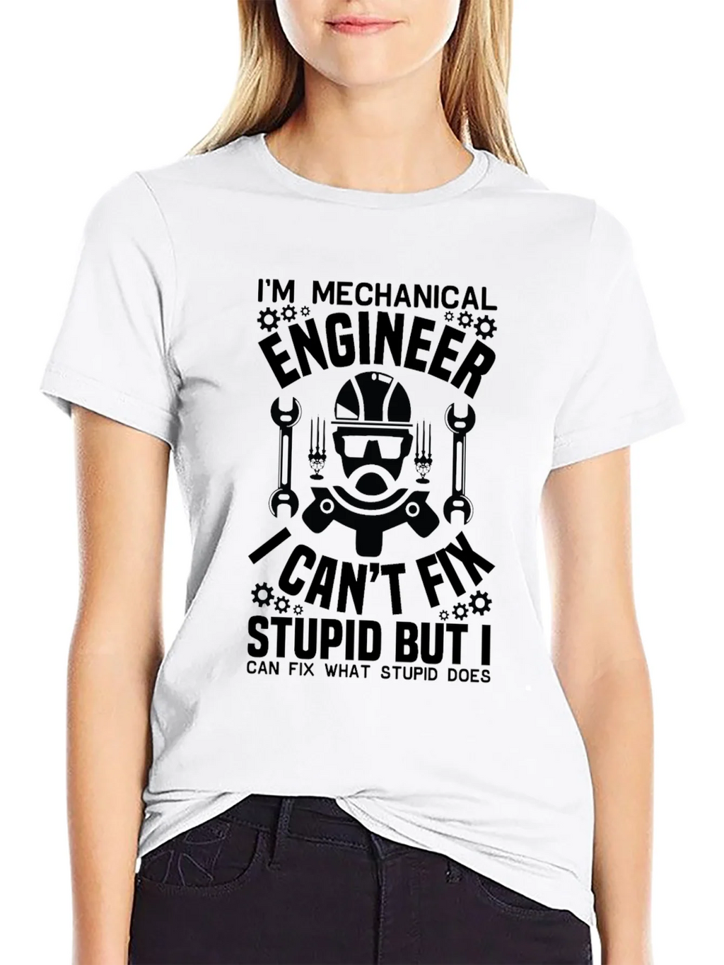 Mechanical Engineer T-Shirt: I Cant Fix Stupid product image 8
