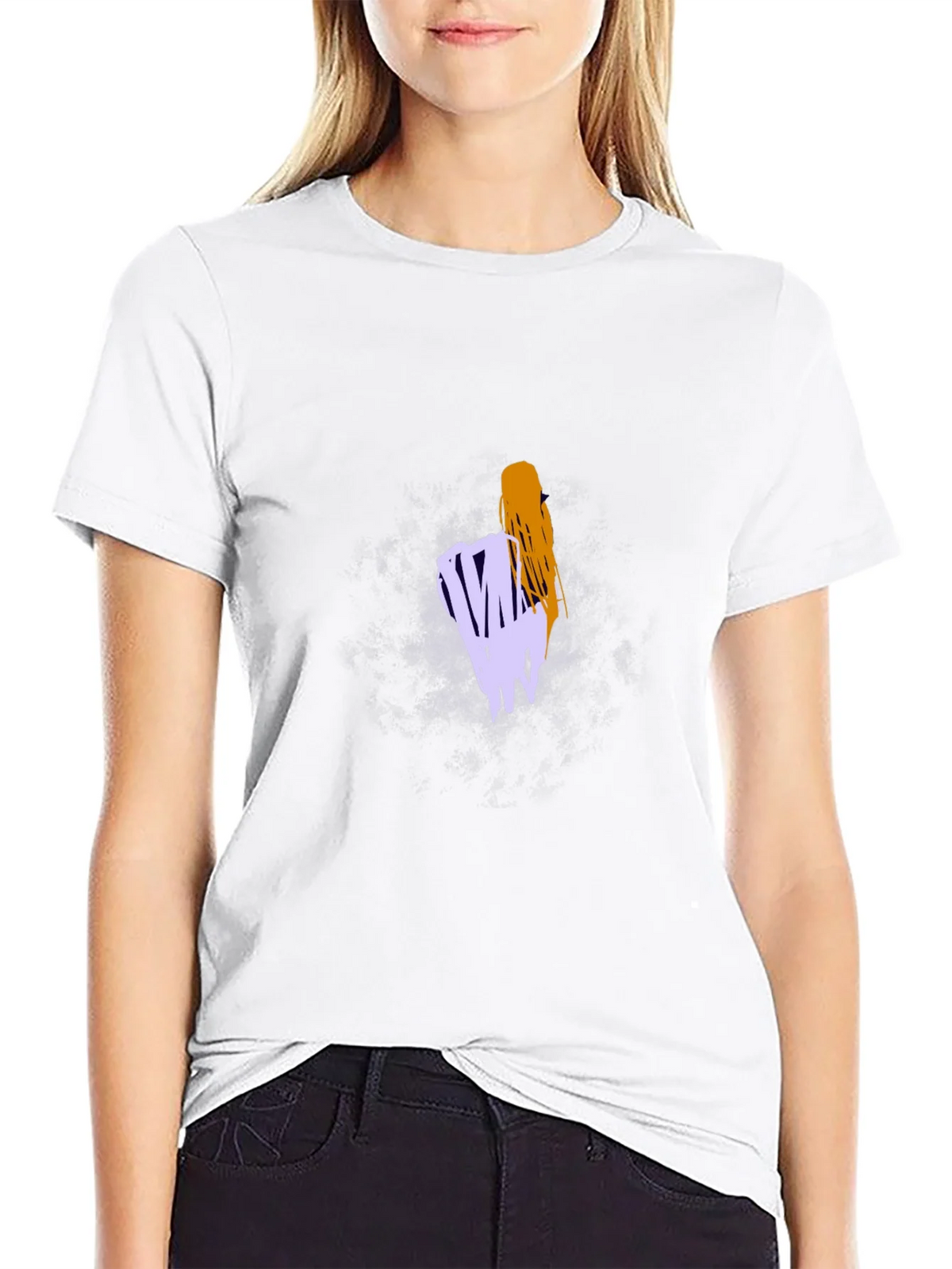 Abstract Graphic Tee - Casual Black T-Shirt product image 6