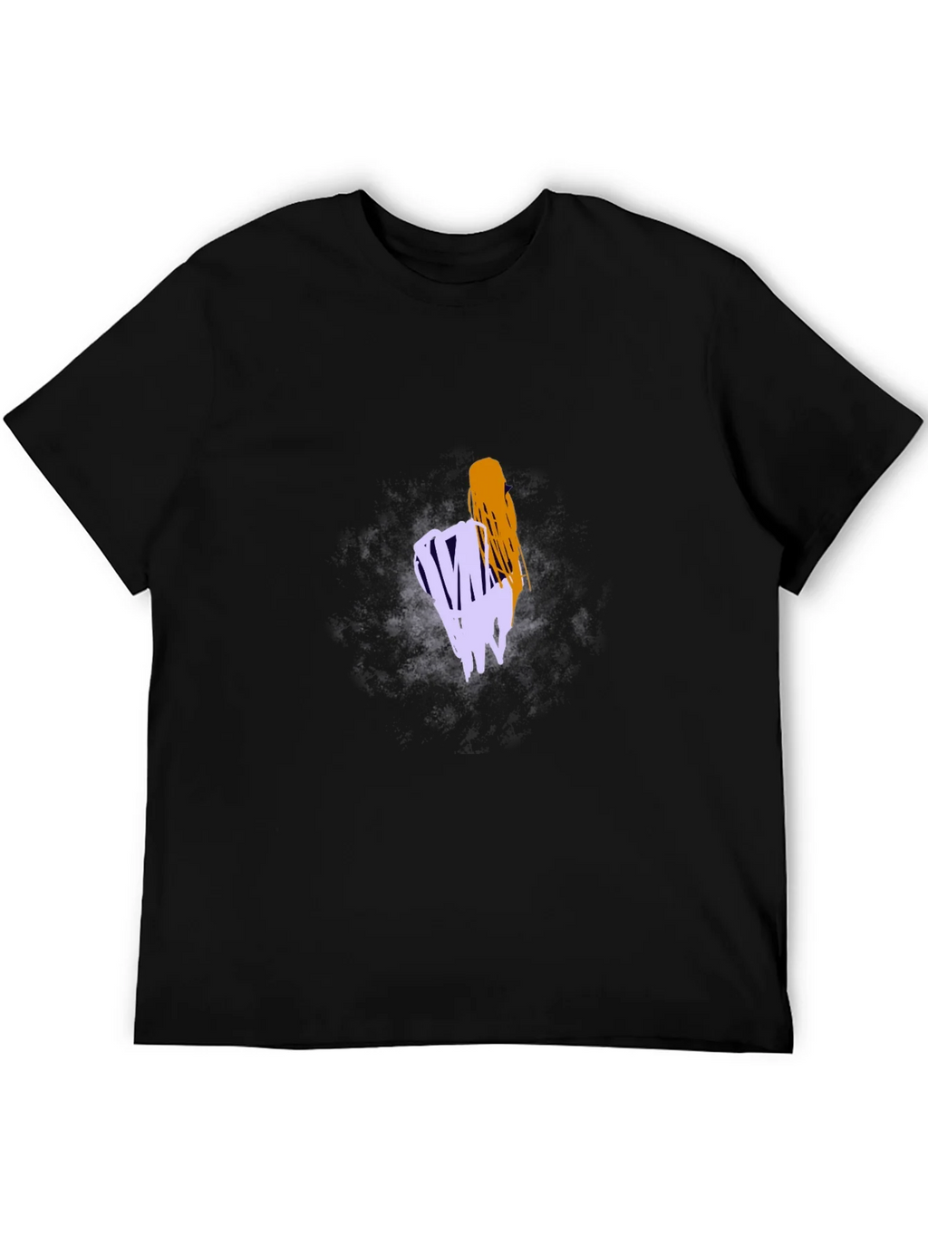 Abstract Graphic Tee - Casual Black T-Shirt product image 4