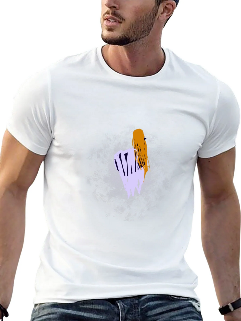 Abstract Graphic Tee - Casual Black T-Shirt product image 10