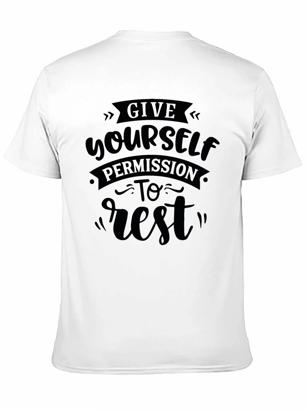 Give Yourself Permission To Rest Black T-Shirt product image 10