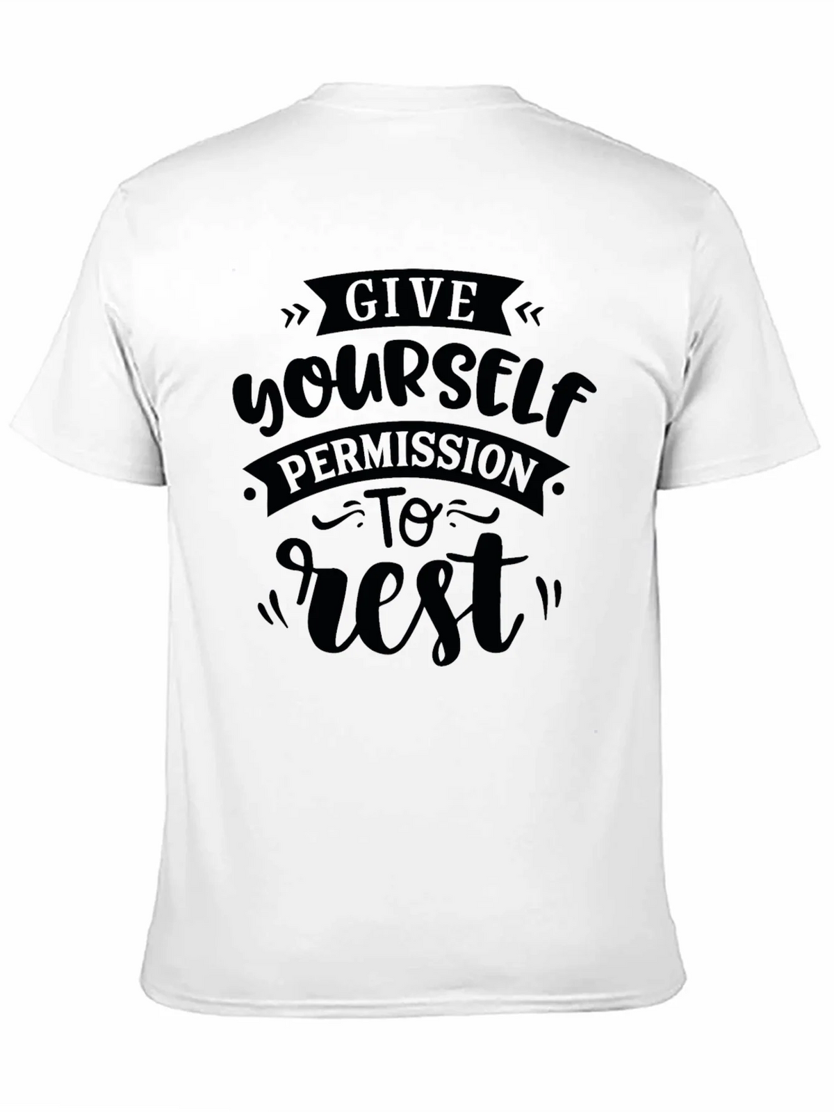 Give Yourself Permission To Rest Black T-Shirt product image 10