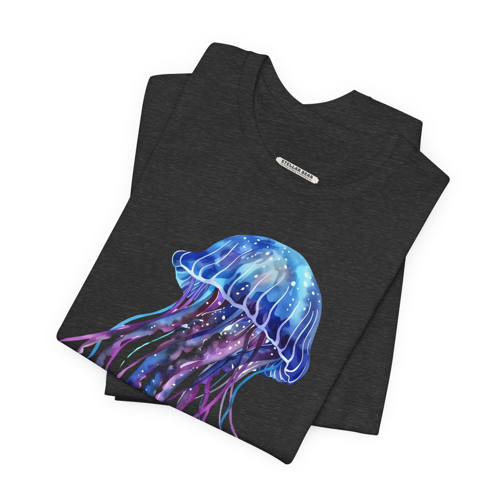 Jellyfish Blue Purple Graphic T-Shirt product image 3