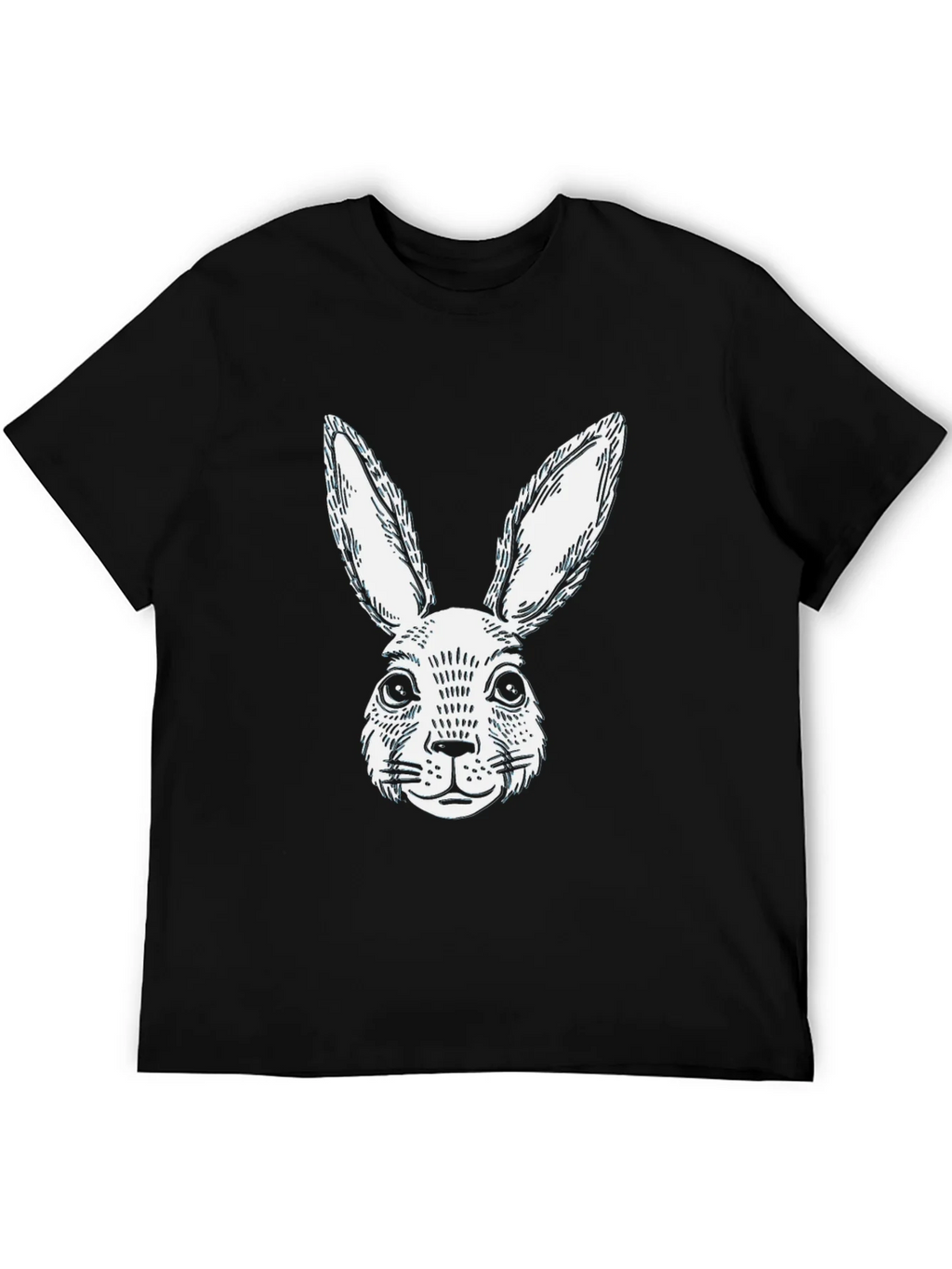 Black Rabbit Graphic T-Shirt | Casual Cotton Tee product image 5