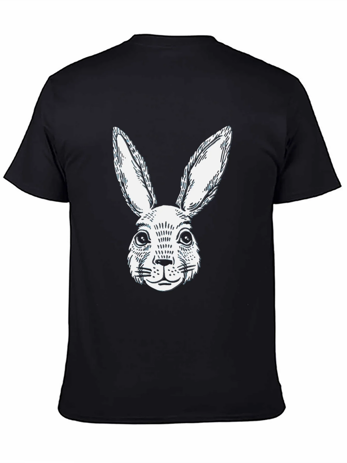 Black Rabbit Graphic T-Shirt | Casual Cotton Tee product image 4