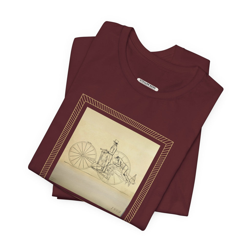 Two-Man Propelling Carriage Illustration 1889 Vintage product image 2