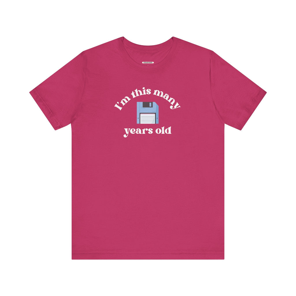 I'm This Many Years Old (Floppy Disk) Graphic T-Shirt product image 8