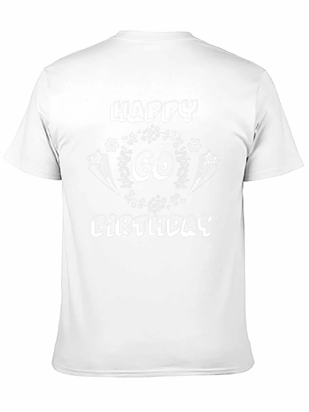Happy 60th Birthday Black T-Shirt product image 8