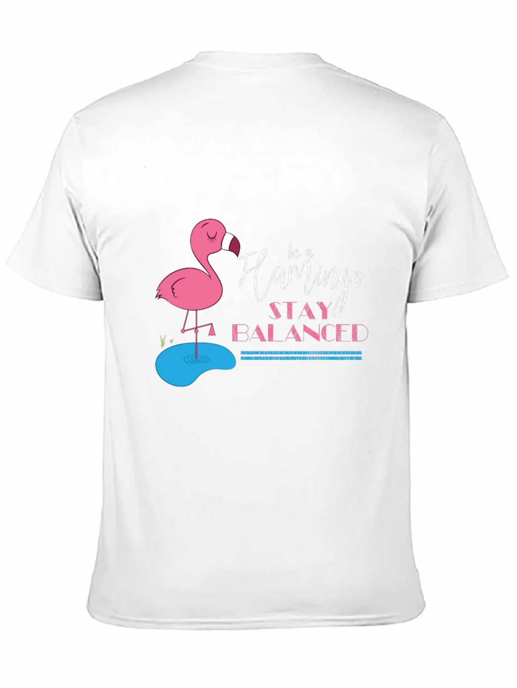 Be a Flamingo Stay Balanced Black T-Shirt product image 6