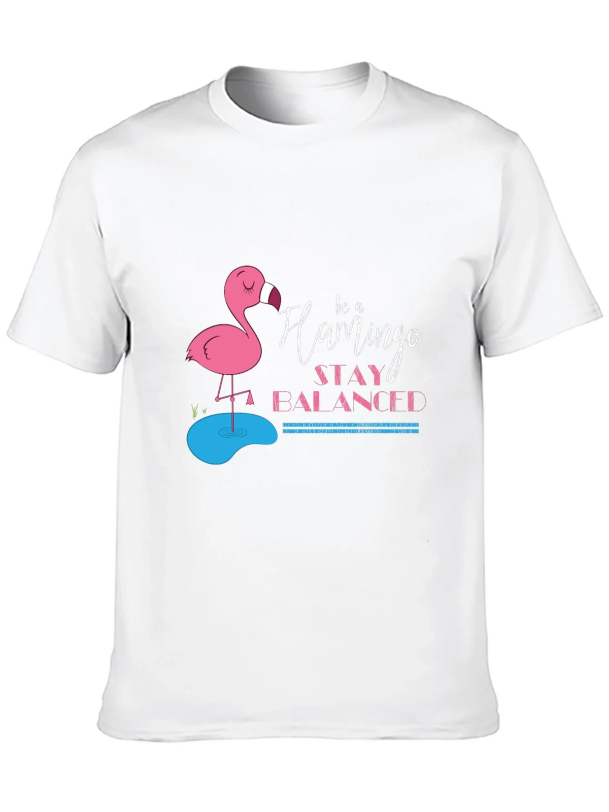 Be a Flamingo Stay Balanced Black T-Shirt product image 5