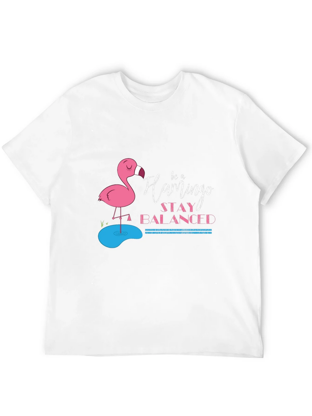 Be a Flamingo Stay Balanced Black T-Shirt product image 7