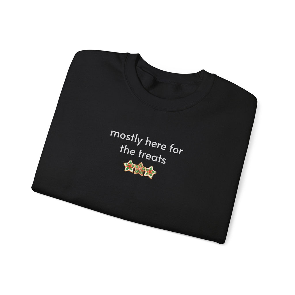 Mostly Here for the Treats Minimalist Style Sweatshirt product image 2