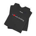I Love Rock Climbing Minimalist Style T-Shirt product image 1