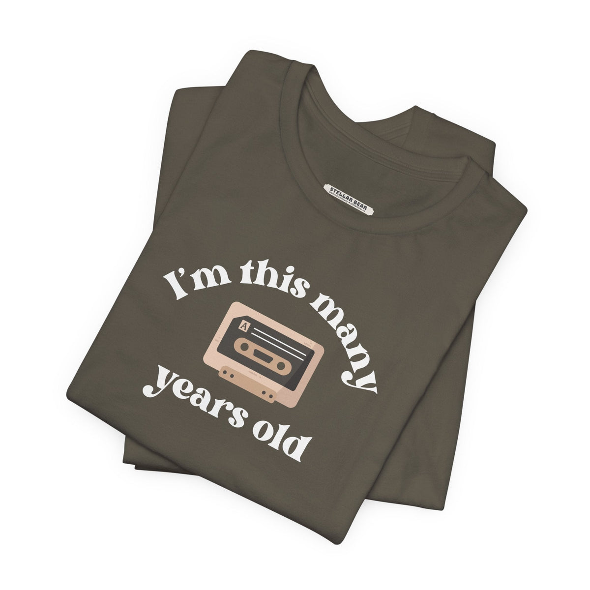 I'm This Many Years Old (Cassette Tape) Graphic T-Shirt product image 5