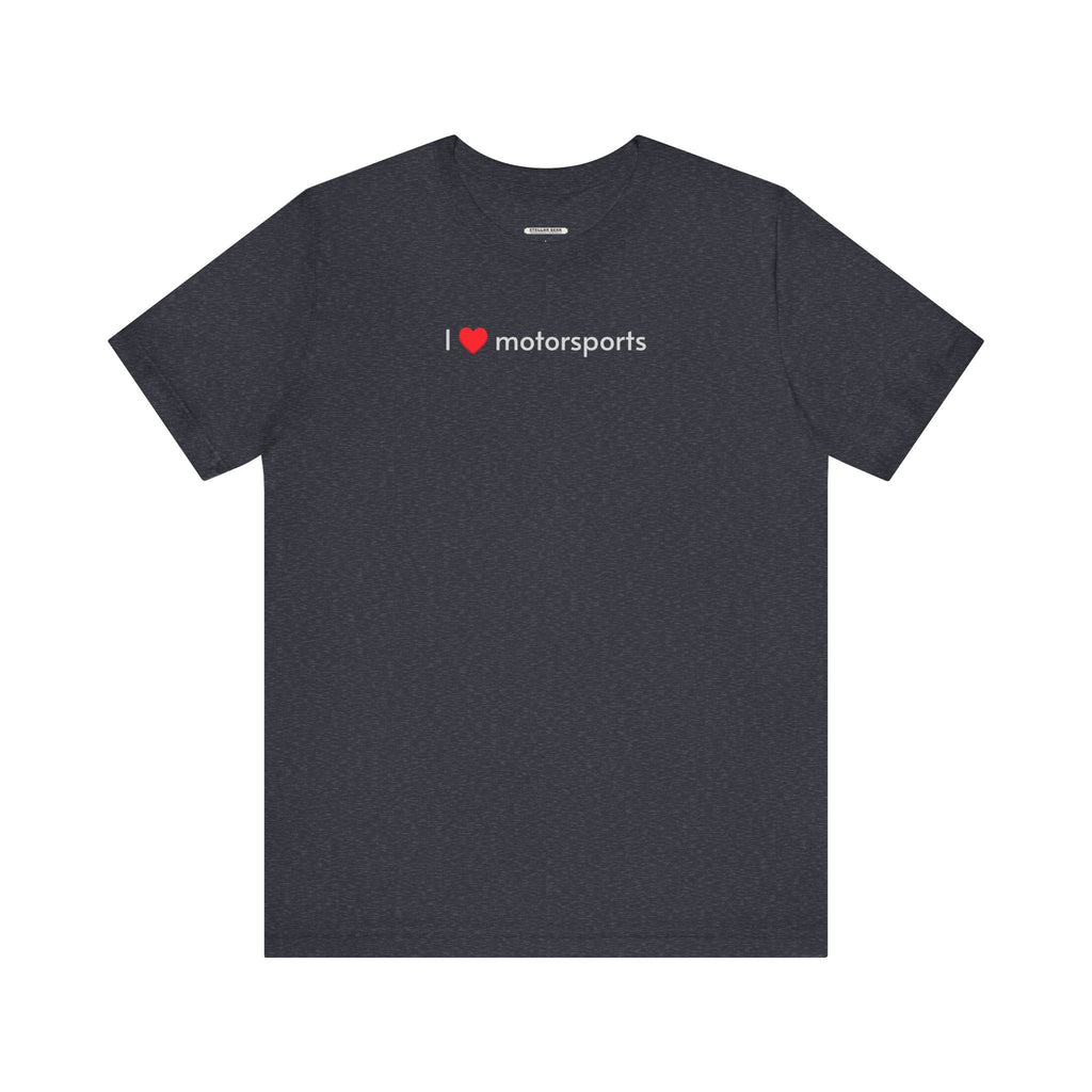 I Love Motorsports Minimalist Style T-Shirt product image 13