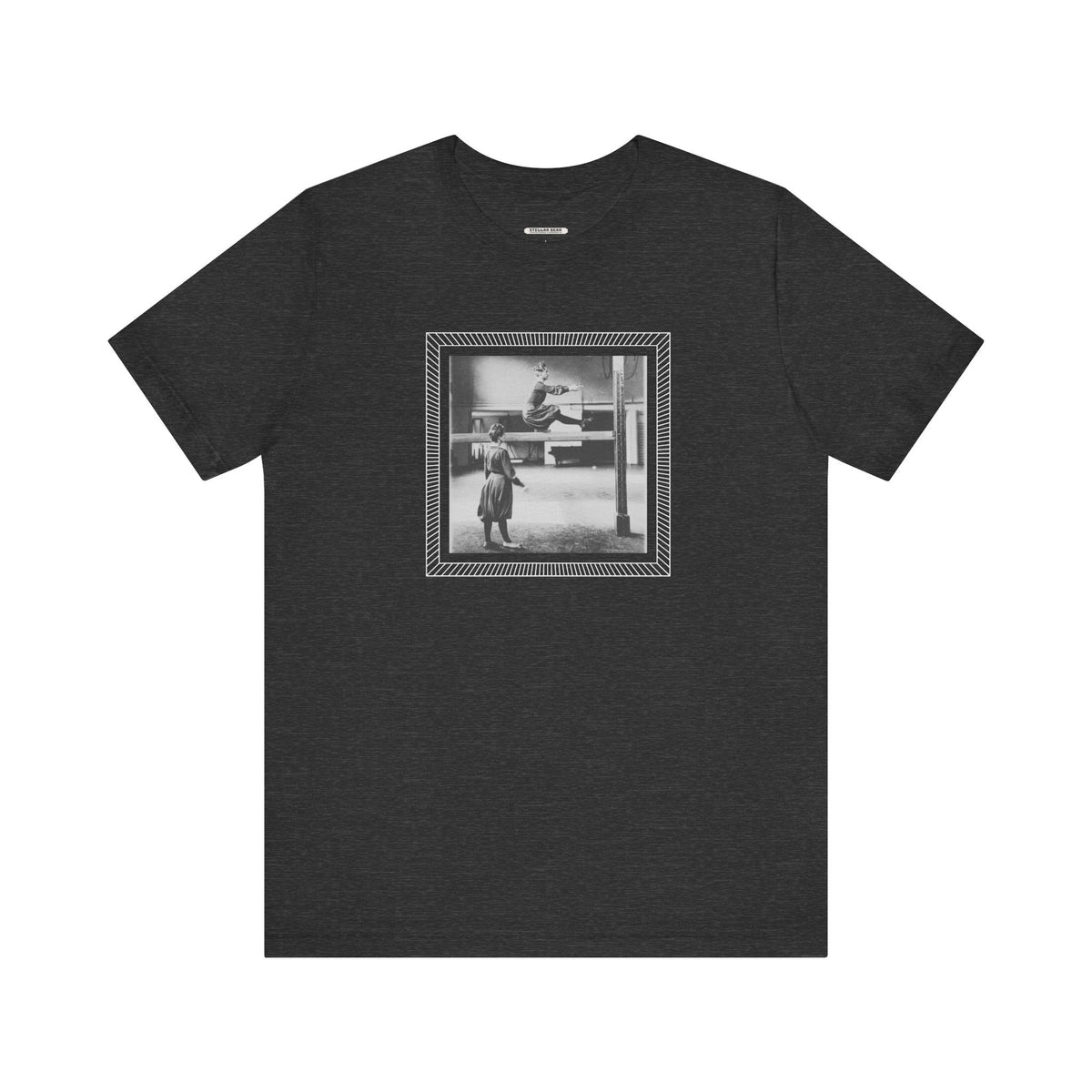 On the Balance Beam 1902 Vintage Graphic T-Shirt product image 7