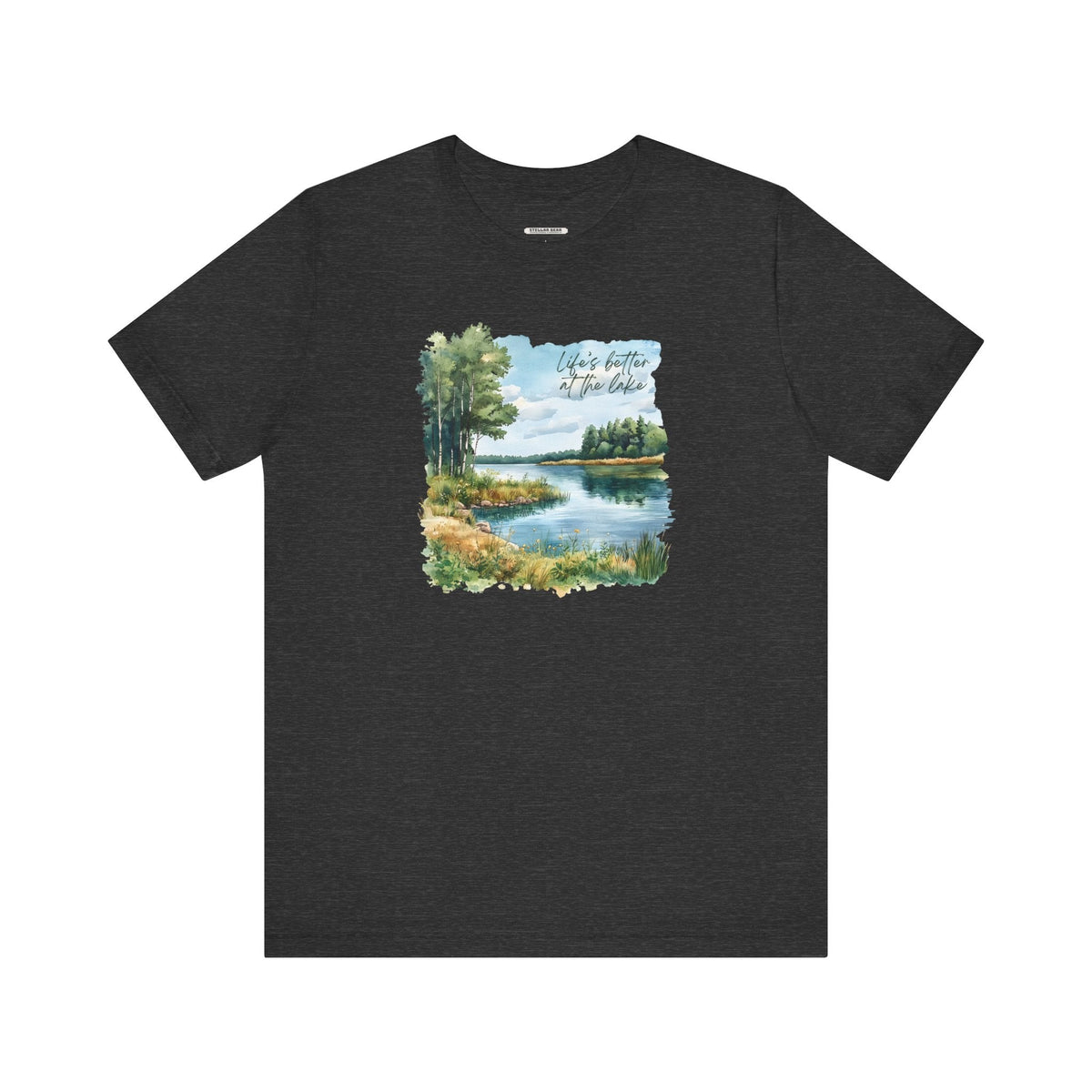 Life's Better at the Lake, Spring Trees Graphic T-Shirt product image 14
