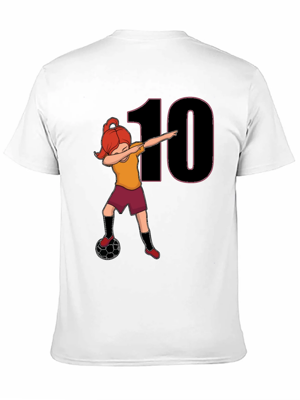 Girl Soccer Dabbing T-Shirt - Number 10 product image 10