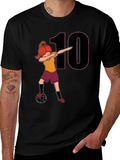Girl Soccer Dabbing T-Shirt - Number 10 product image 1
