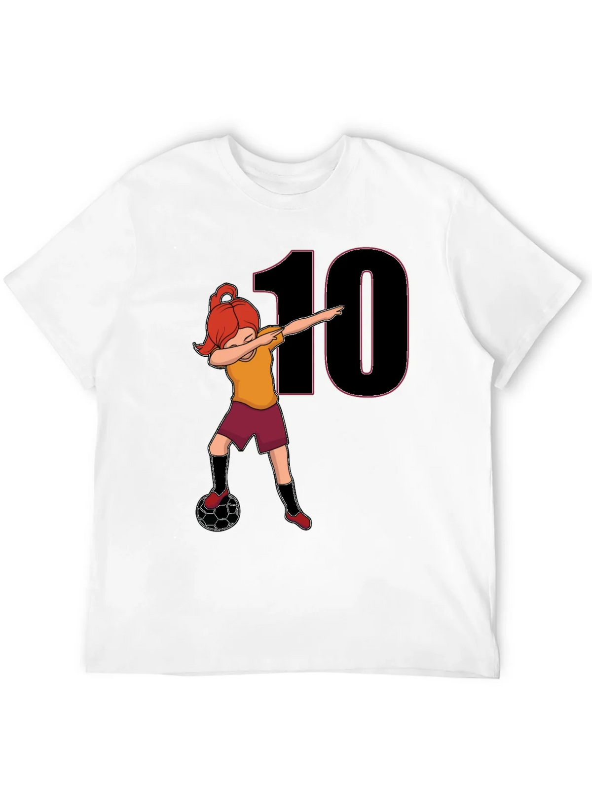Girl Soccer Dabbing T-Shirt - Number 10 product image 11
