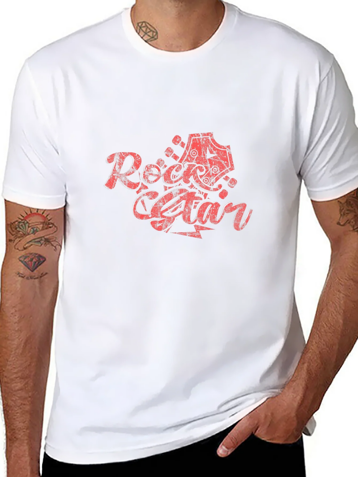 Rock Star Graphic Print T-Shirt - Black product image 7
