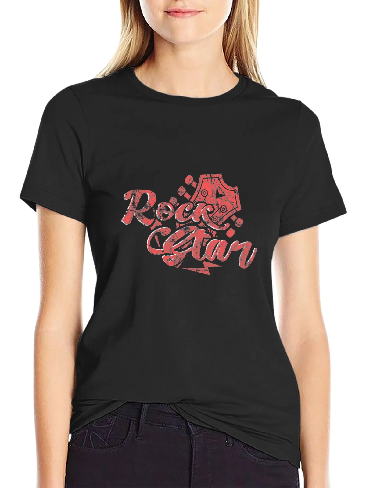 Rock Star Graphic Print T-Shirt - Black product image 2