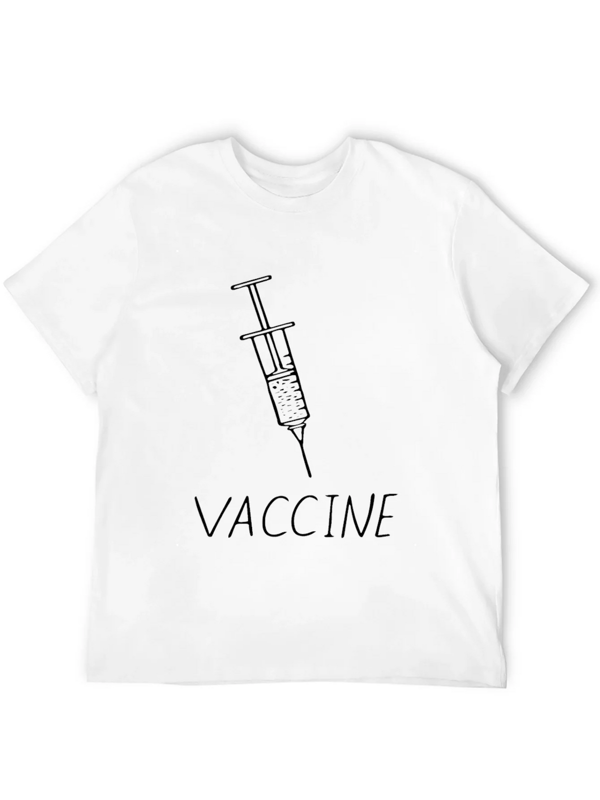 Vaccine Syringe Graphic Tee - Black Unisex T-Shirt product image 11
