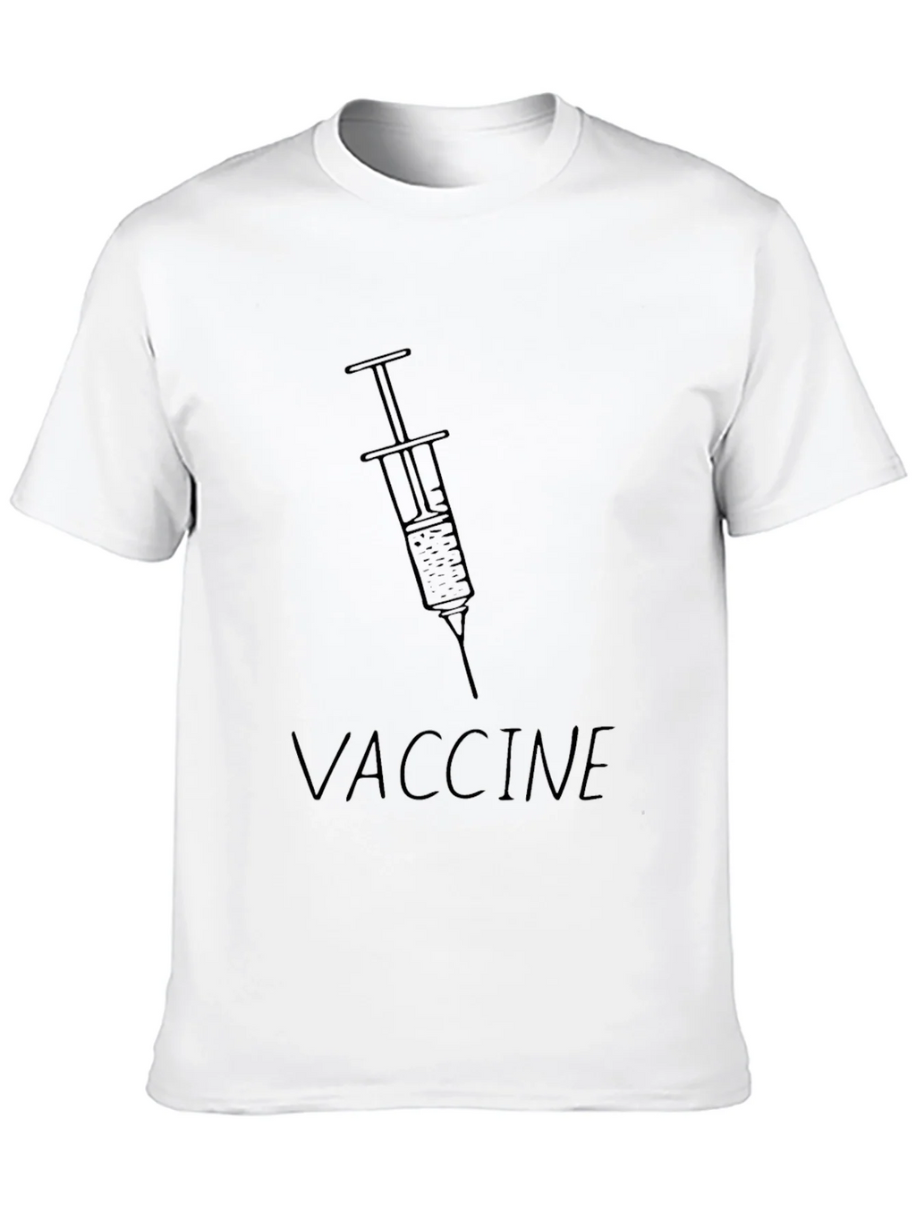 Vaccine Syringe Graphic Tee - Black Unisex T-Shirt product image 9