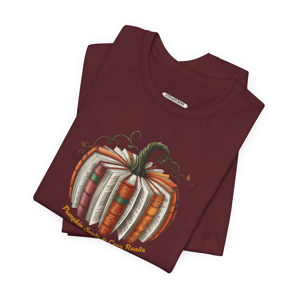 Pumpkin Seeds and Cozy Reads Graphic T-Shirt product image 4