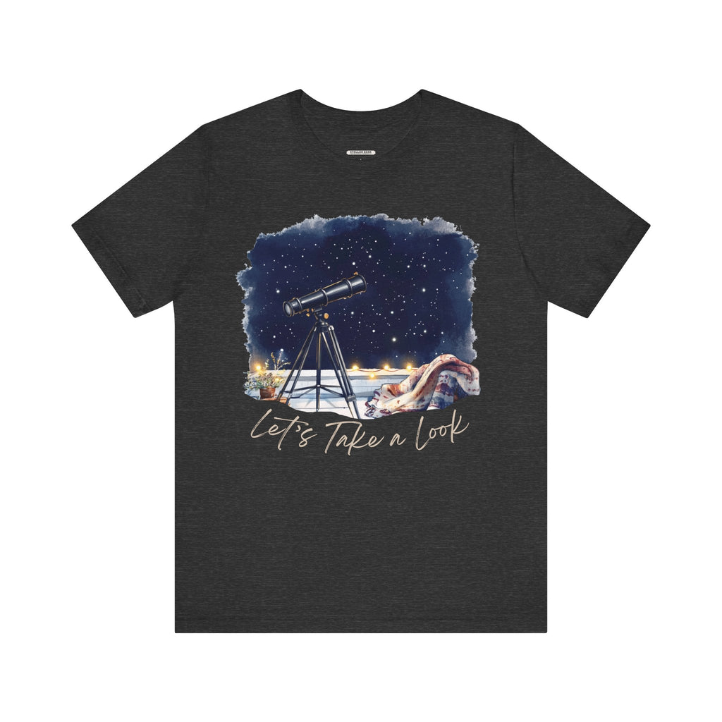 Let's Take a Look Telescope Graphic T-Shirt product image 7