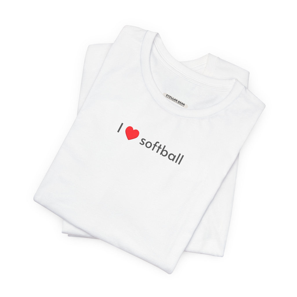 I Love Softball Minimalist Style T-Shirt product image 2