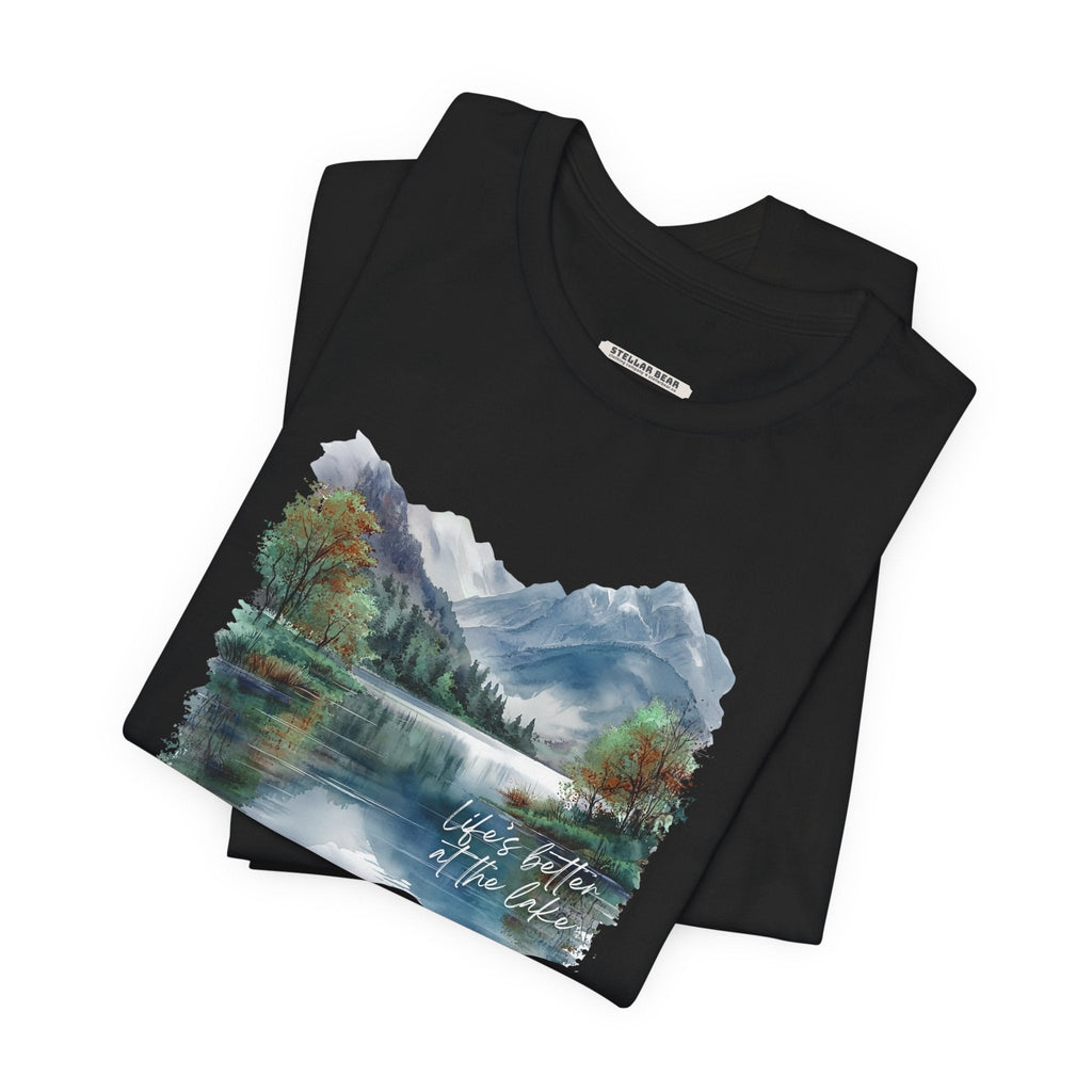 Life's Better at the Lake, Fall Trees Graphic T-Shirt product image 3