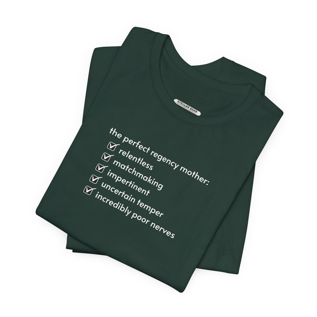 The Perfect Regency Mother Checklist T-Shirt (Jane Austen) product image 4