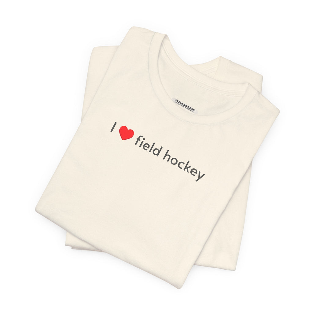 I Love Field Hockey Minimalist Style T-Shirt product image 6