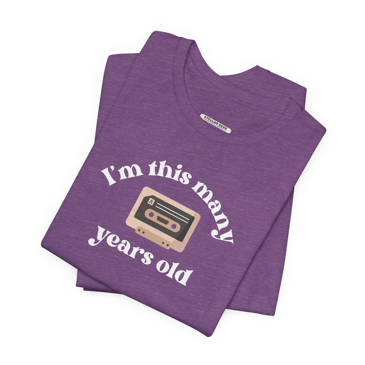 I'm This Many Years Old (Cassette Tape) Graphic T-Shirt product image 6