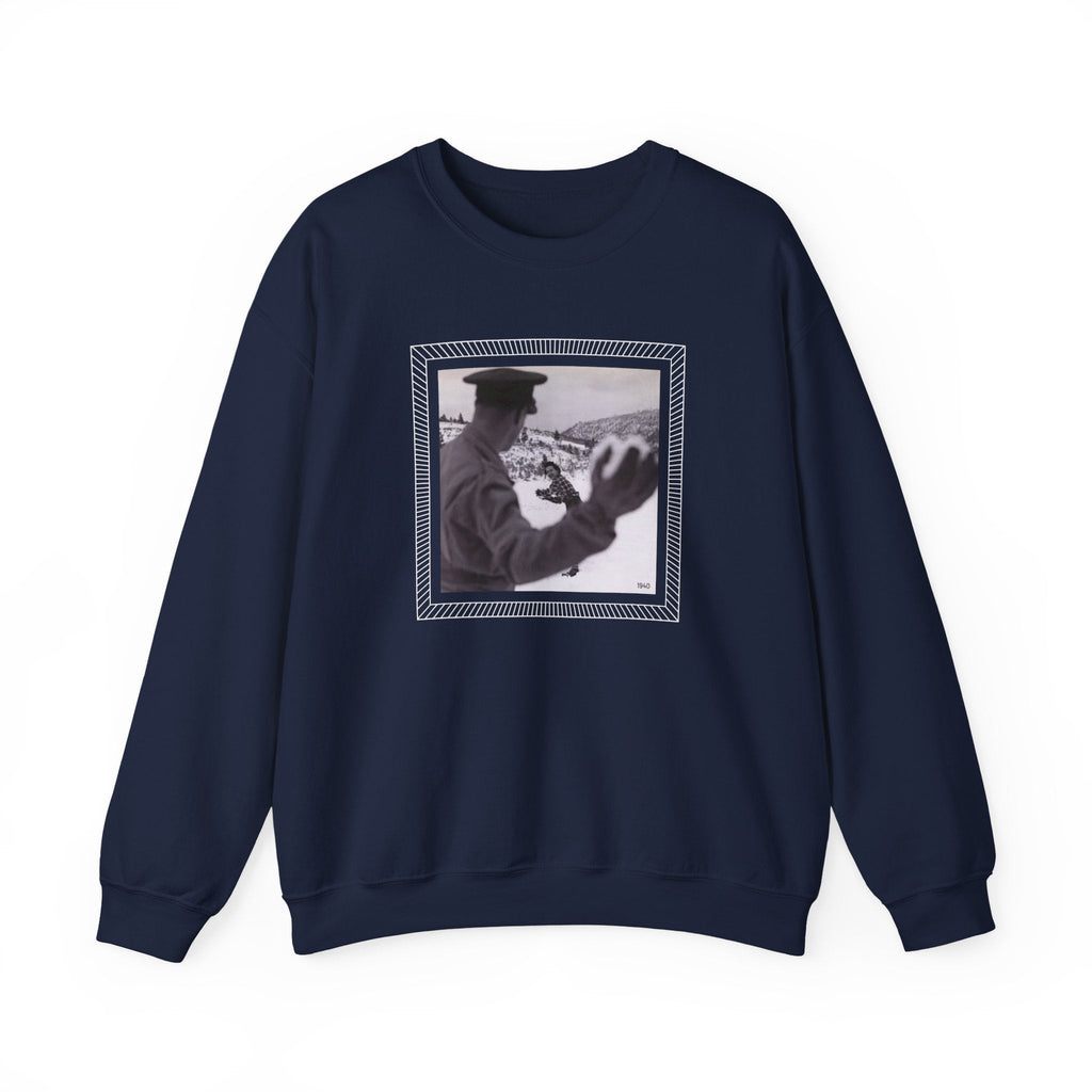 Snowball Fight, Marines, 1940 Vintage Graphic Sweatshirt product image 2
