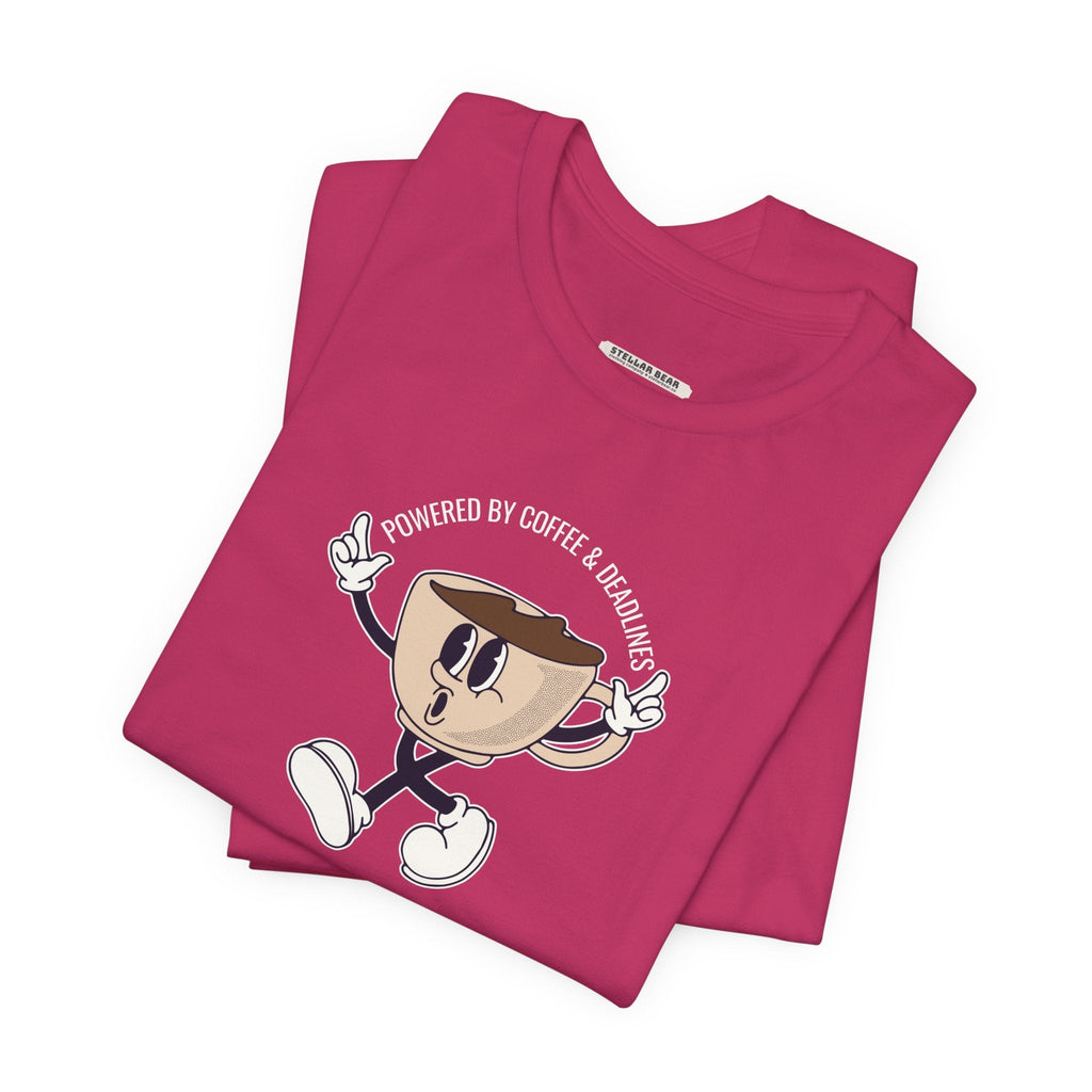 Powered by Coffee and Deadlines Graphic T-Shirt product image 5
