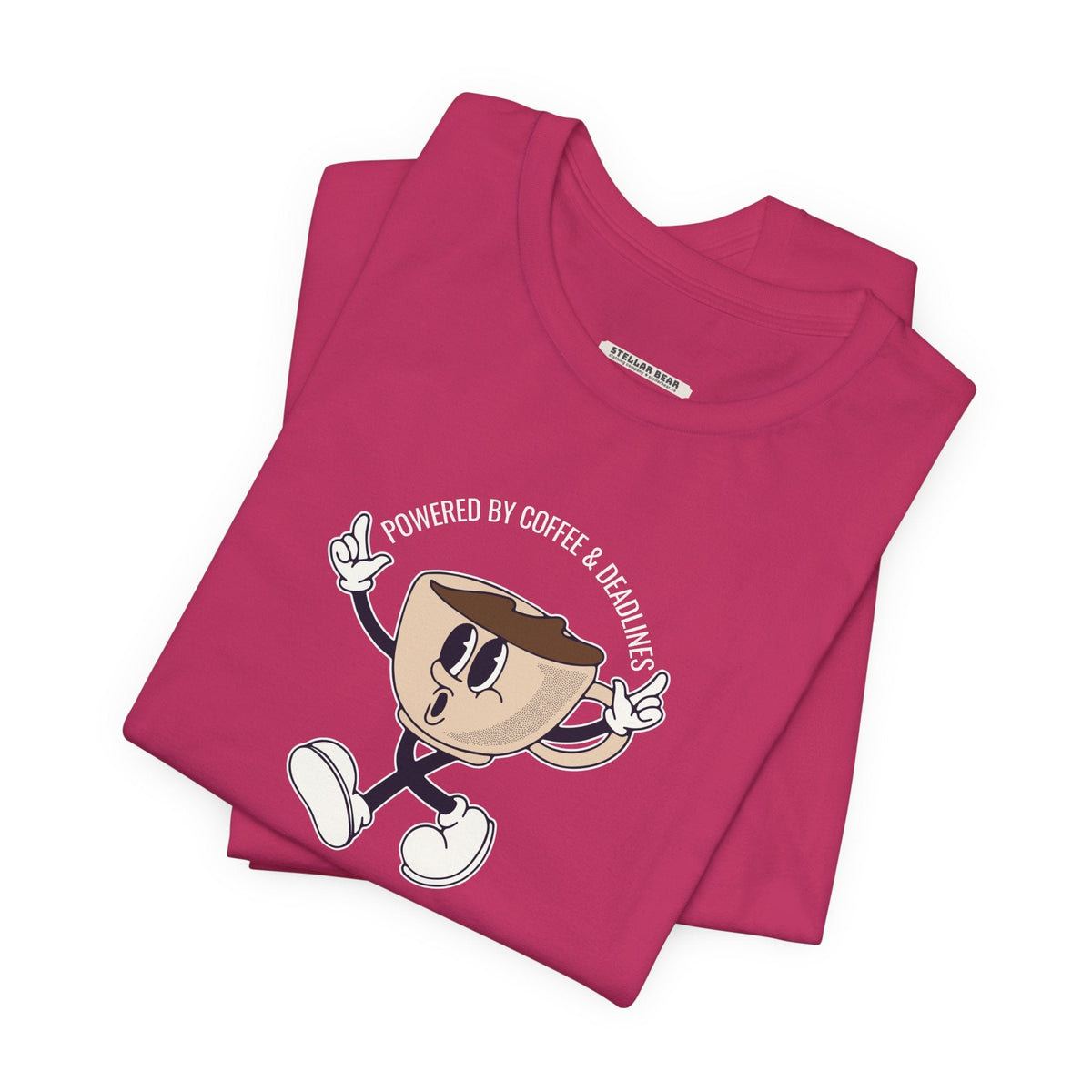 Powered by Coffee and Deadlines Graphic T-Shirt product image 5