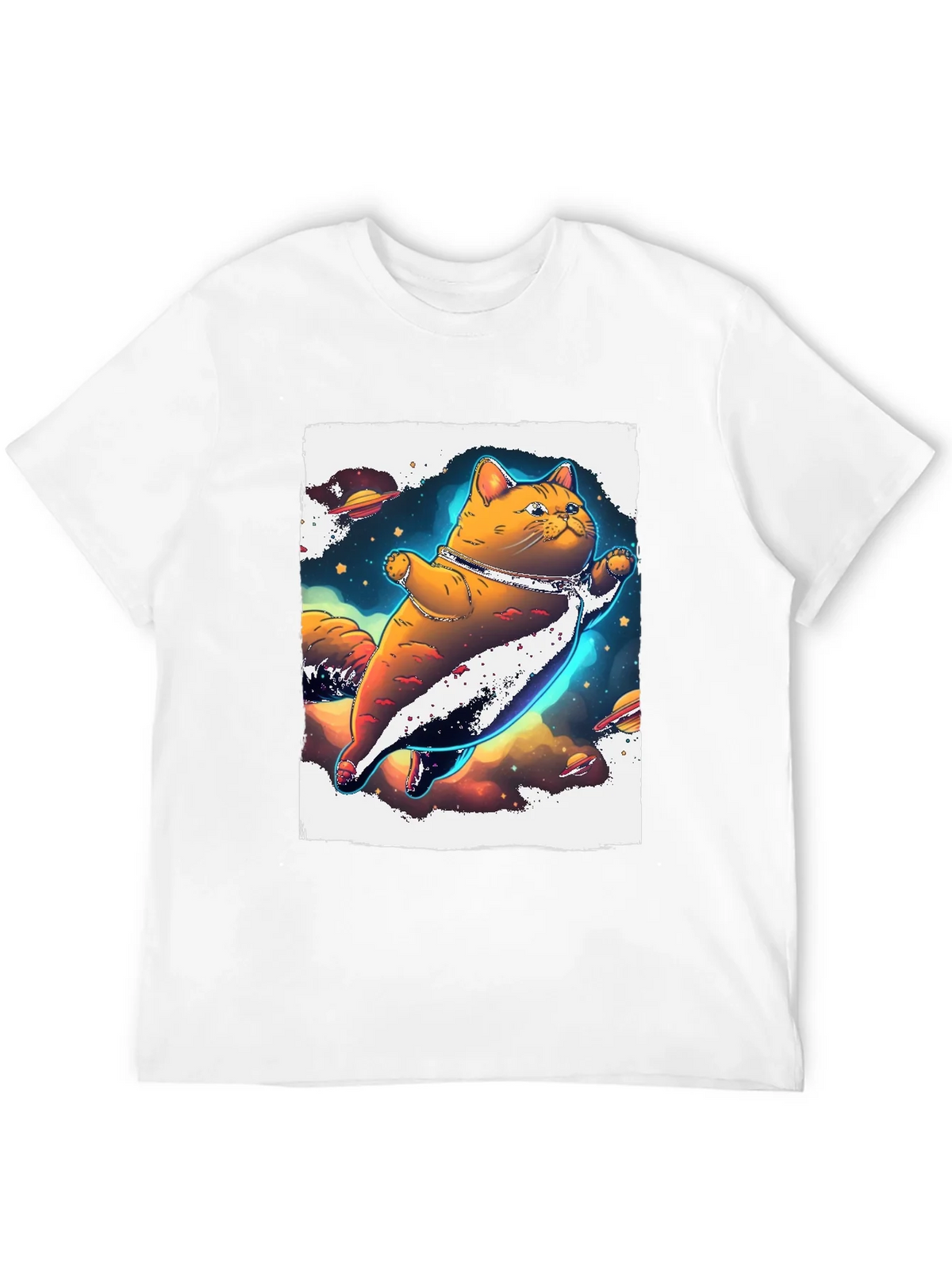 Space Cat T-Shirt - Black Unique Design product image 7