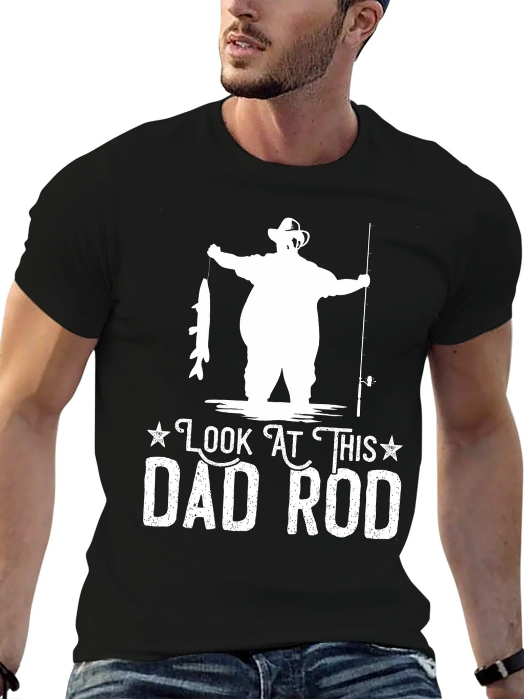 Look At This Dad Rod Fishing T-Shirt product image 2