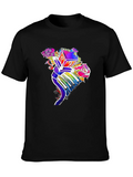 Floral Piano T-Shirt - Colorful Music Tee product image 1