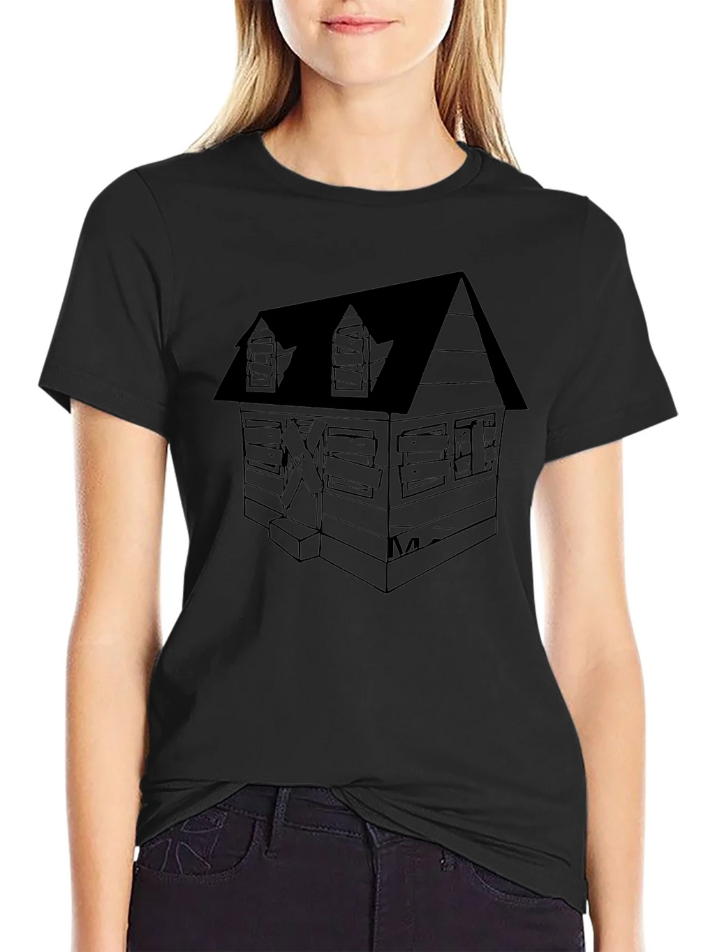 Creepy Cabin Graphic T-Shirt product image 2
