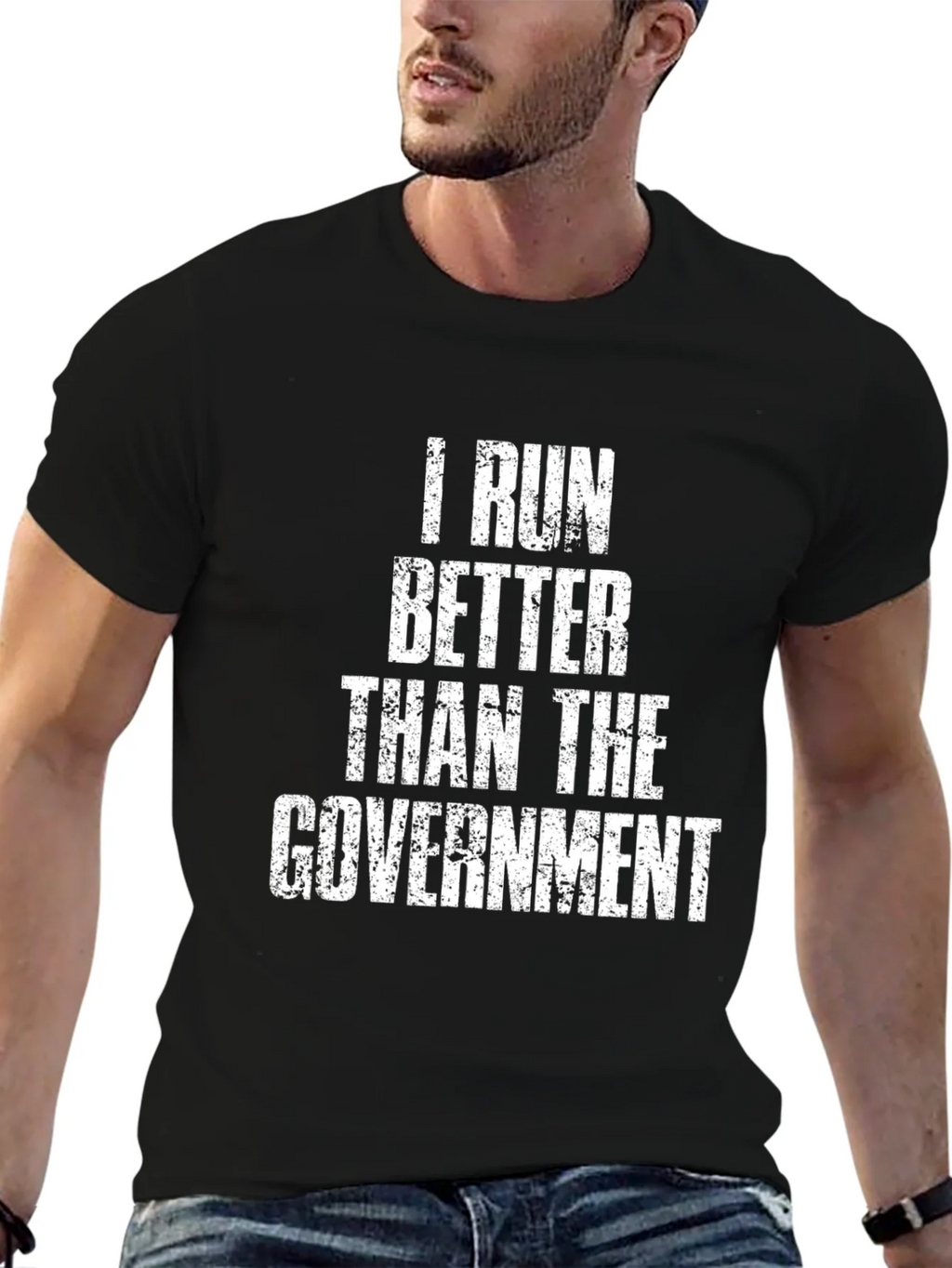 I Run Better Than The Government Graphic T-Shirt product image 2