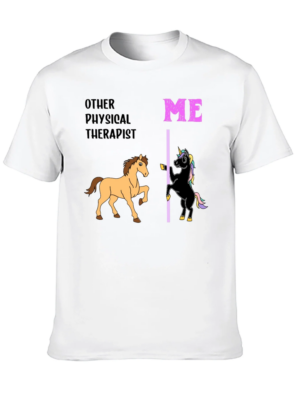Funny Physical Therapist T-Shirt Horse & Unicorn product image 5