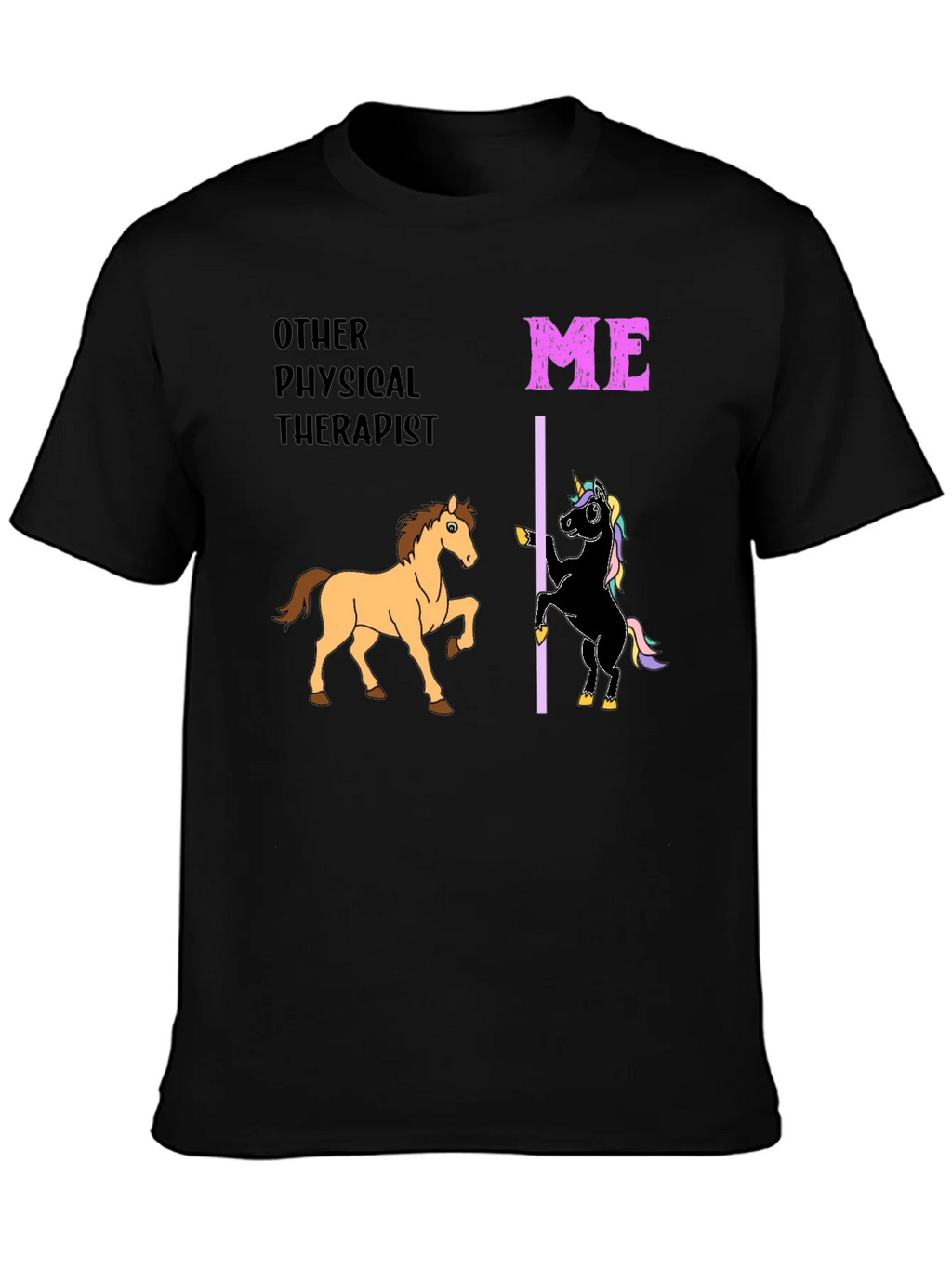 Funny Physical Therapist T-Shirt Horse & Unicorn product image 2