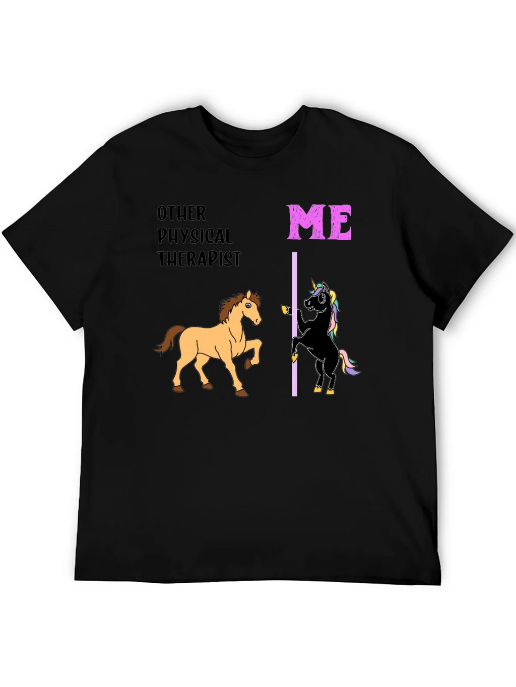 Funny Physical Therapist T-Shirt Horse & Unicorn product image 3