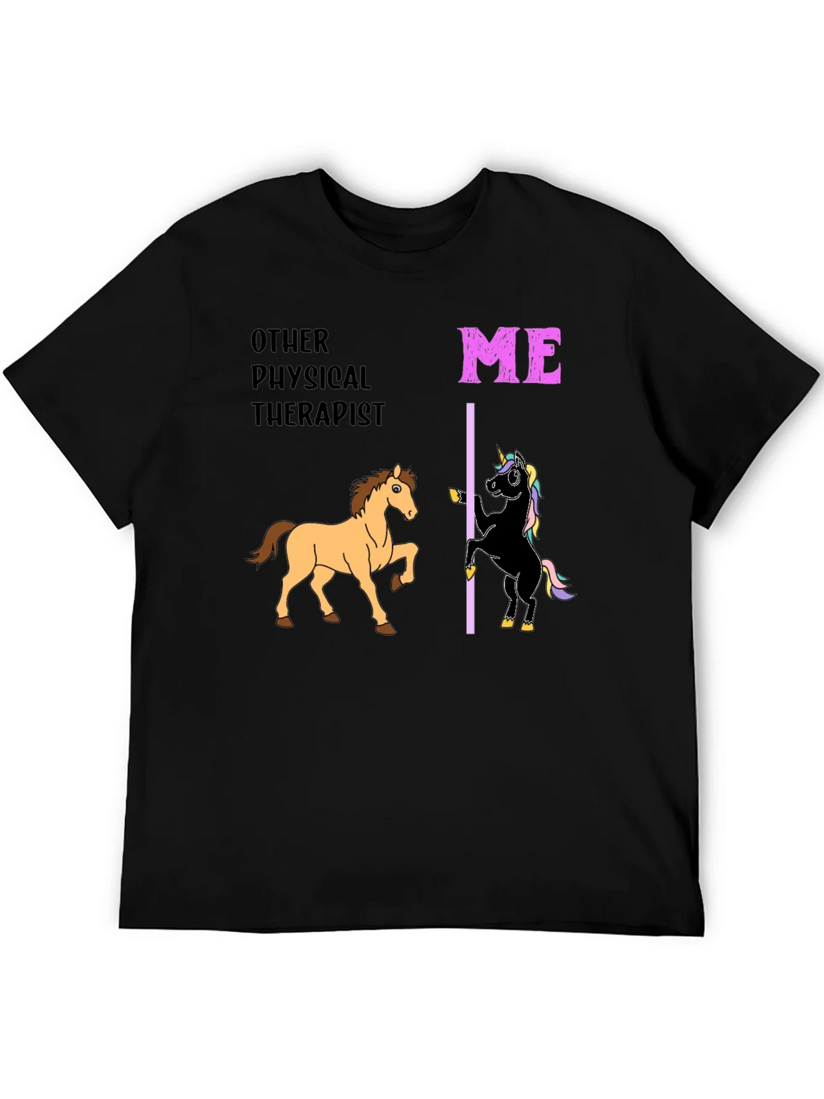 Funny Physical Therapist T-Shirt Horse & Unicorn product image 3