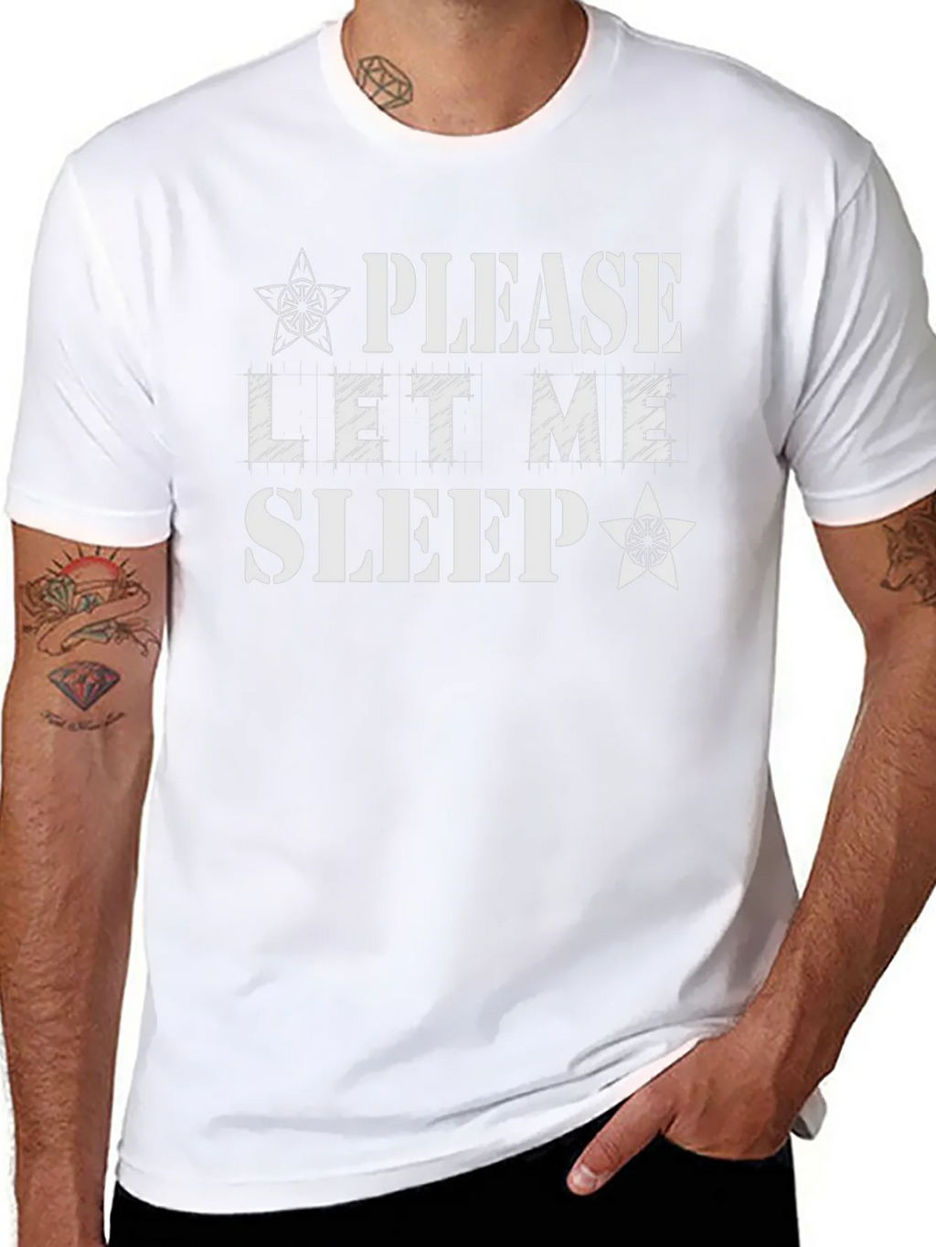 Please Let Me Sleep Graphic Tee - Black product image 7