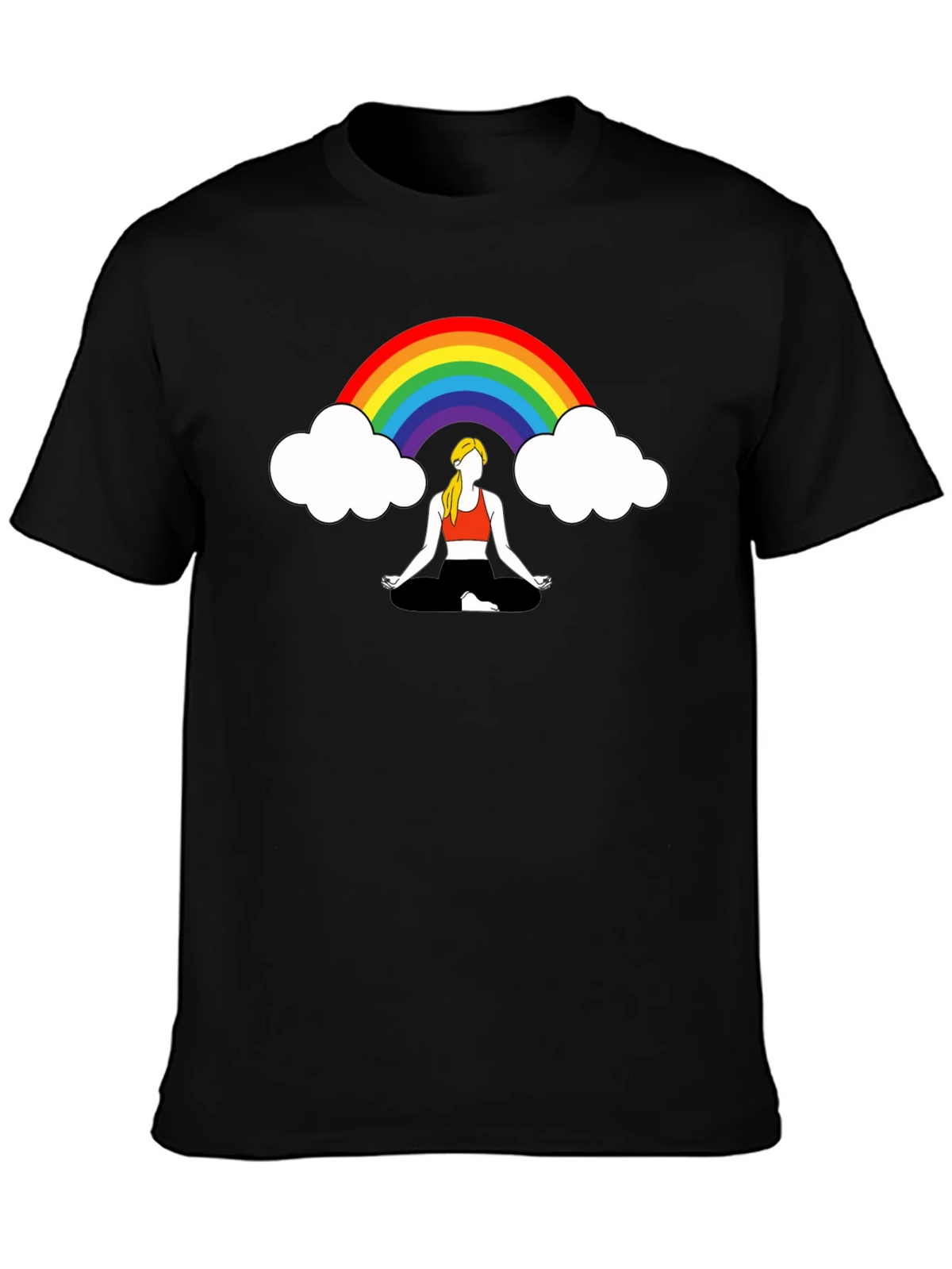Rainbow Meditation Graphic Tee product image 3