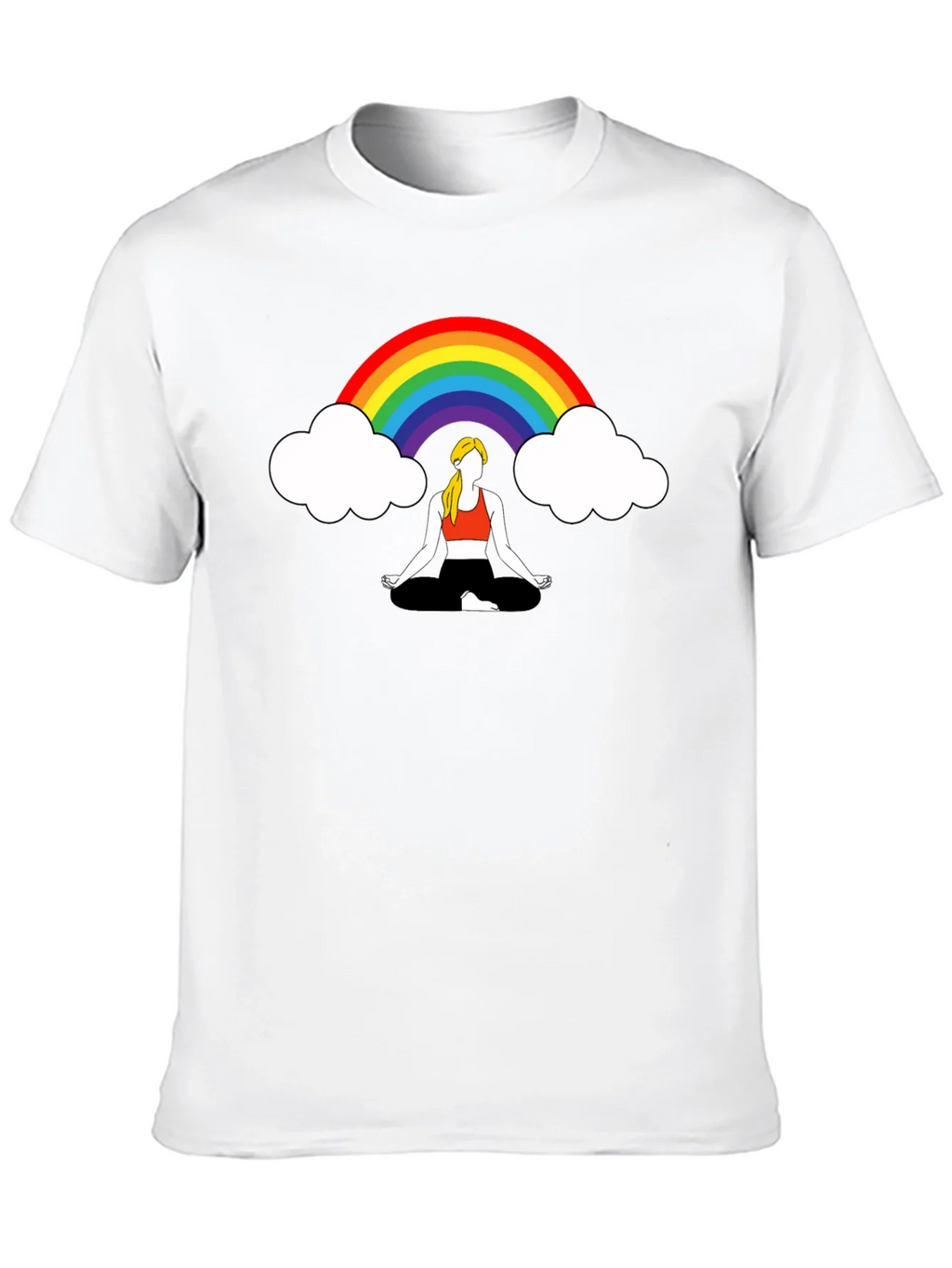 Rainbow Meditation Graphic Tee product image 9